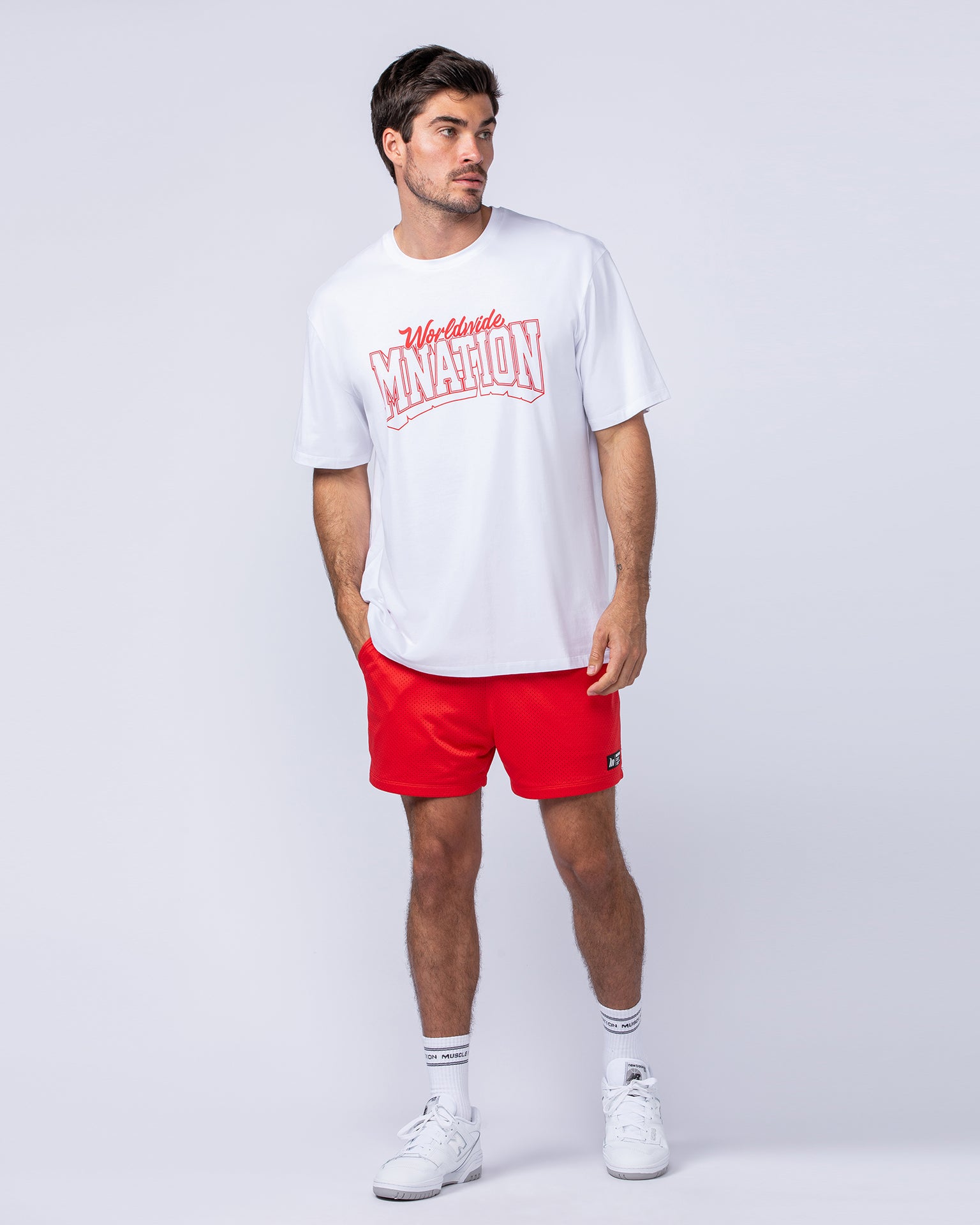 Lay Up 3.5" Shorts - Chilli-Shorts-S-112462CHIL-S-MNAPPRL35389-6-Muscle Nation