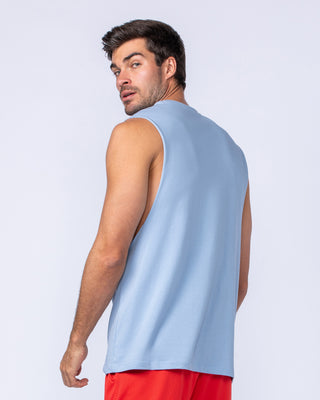 Drop Arm Tank - Sky Blue-Singlets & Tanks-S-112481SKYBLU-S-MNAPPRL34919-2-Muscle Nation