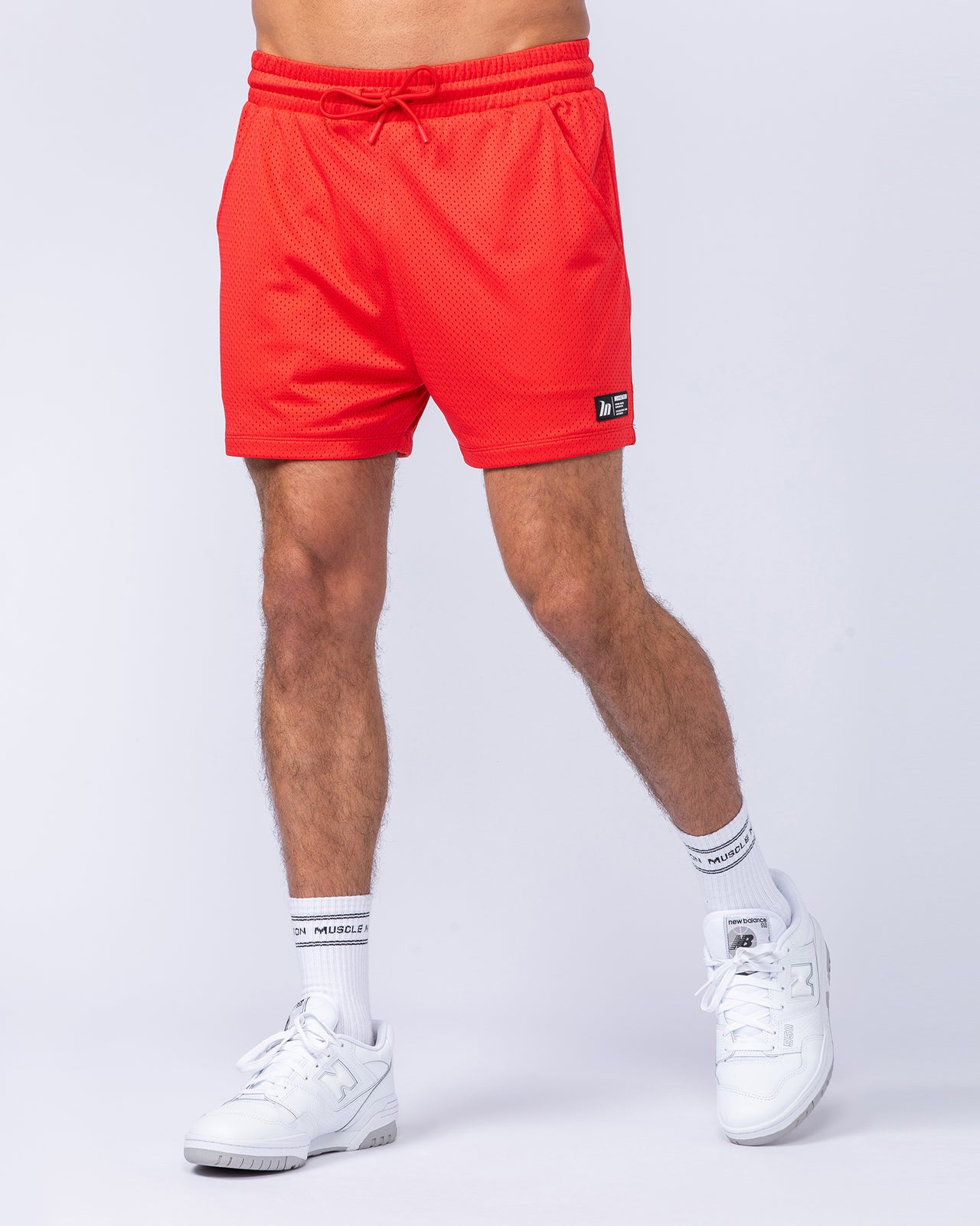 Lay Up 3.5" Shorts - Chilli-Shorts-S-112462CHIL-S-MNAPPRL35389-3-Muscle Nation