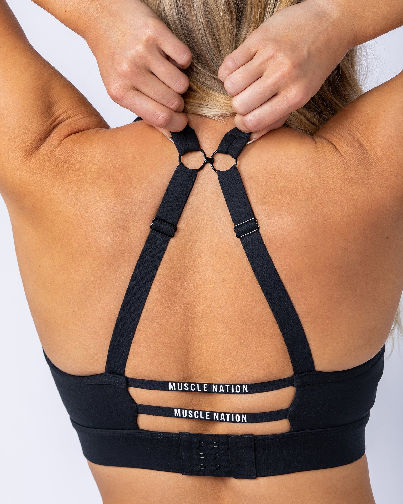 Elite Support Bra - Black-Sports Bras-XXS-112423BLK-XXS-MNAPPRL33316-2-Muscle Nation