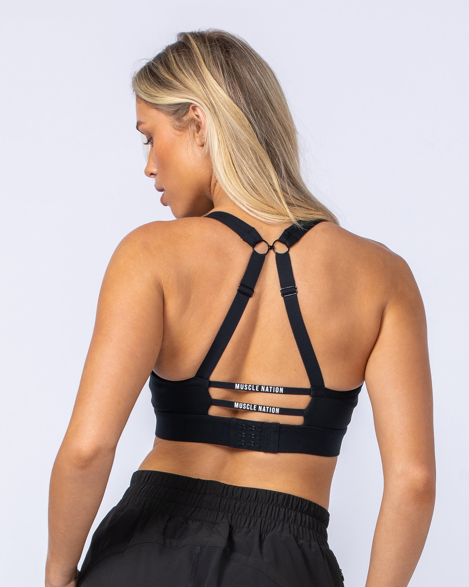 Elite Support Bra - Black-Sports Bras-XXS-112423BLK-XXS-MNAPPRL33316-6-Muscle Nation