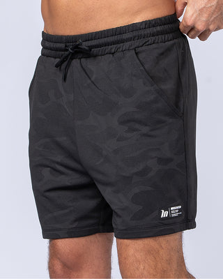 Tech Camo Lay Up 5" Shorts - Black Camo-Shorts-S-112431BLKCAMO-S-MNAPPRL35550-1-Muscle Nation