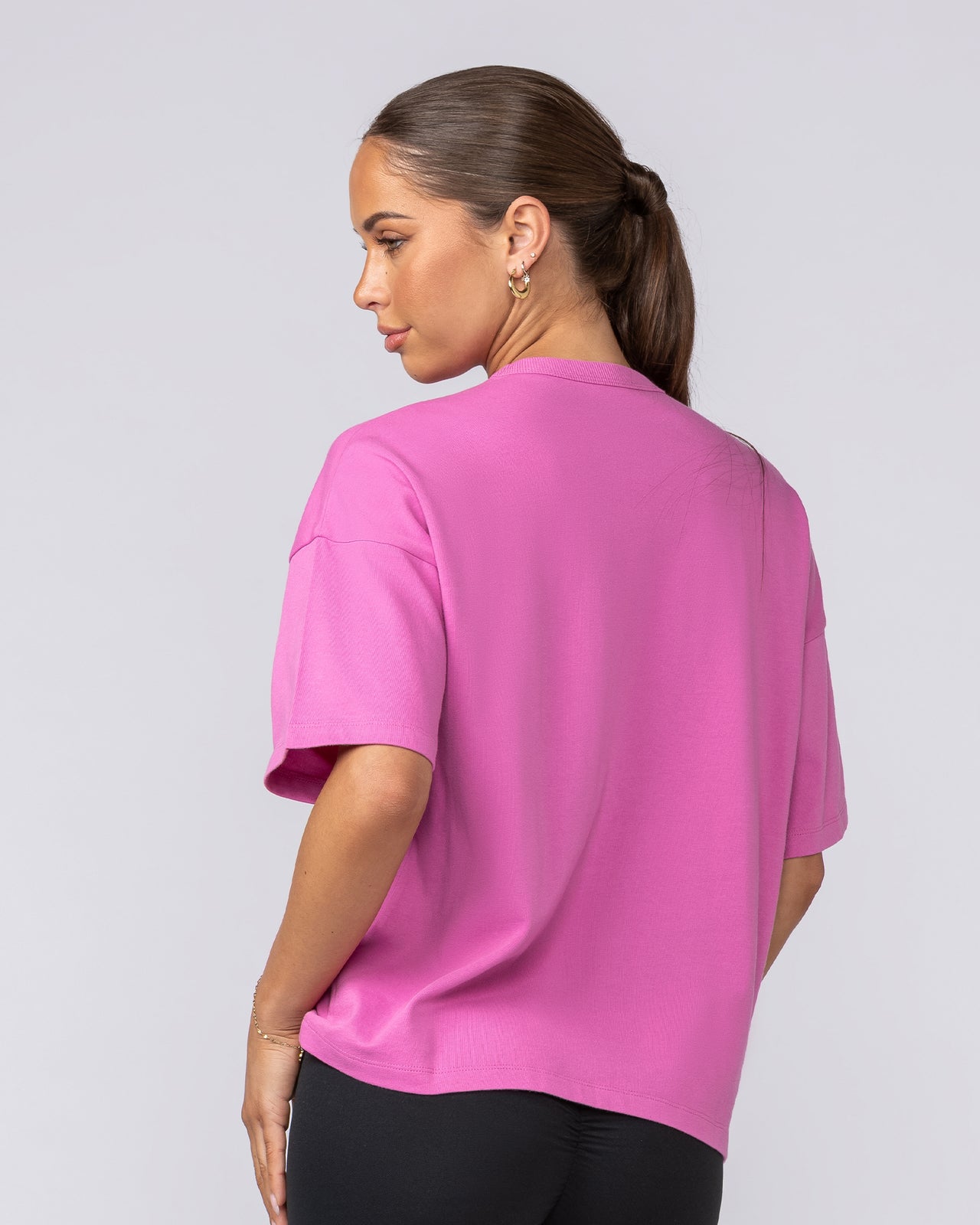 Boxy Fit Tee - Hibiscus-T-Shirts-XXS-062512HIB-XXS-MNAPPRL43118-3-Muscle Nation