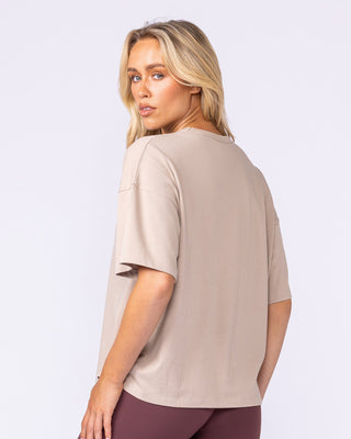 Boxy Fit Tee - Sandstorm-T-Shirts-XXS-112538SDSTM-XXS-MNAPPRL45635-2-Muscle Nation