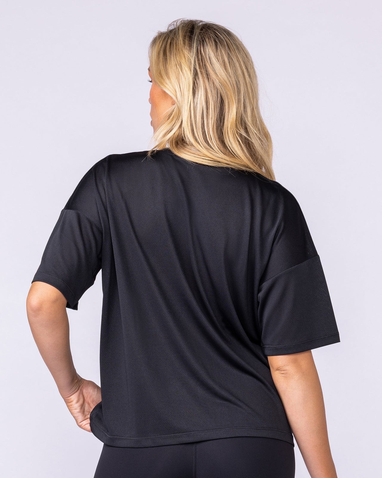 Boxy Training Tee - Black-T-Shirts-XXS-1125133BLK-XXS-MNAPPRL45120-5-Muscle Nation