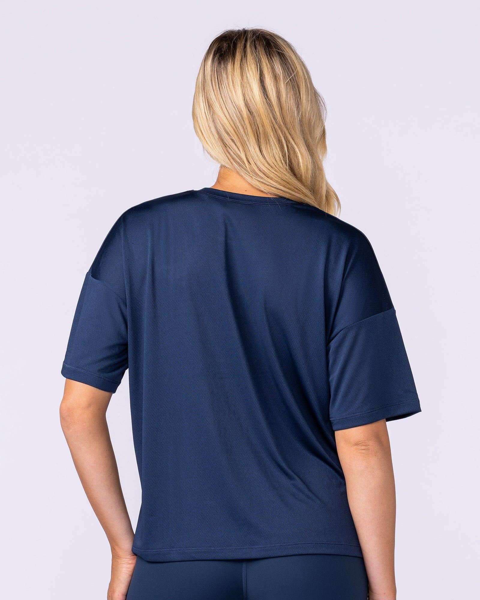 Boxy Training Tee - Navy-T-Shirts-XXS-1125133NAVY-XXS-MNAPPRL45129-4-Muscle Nation