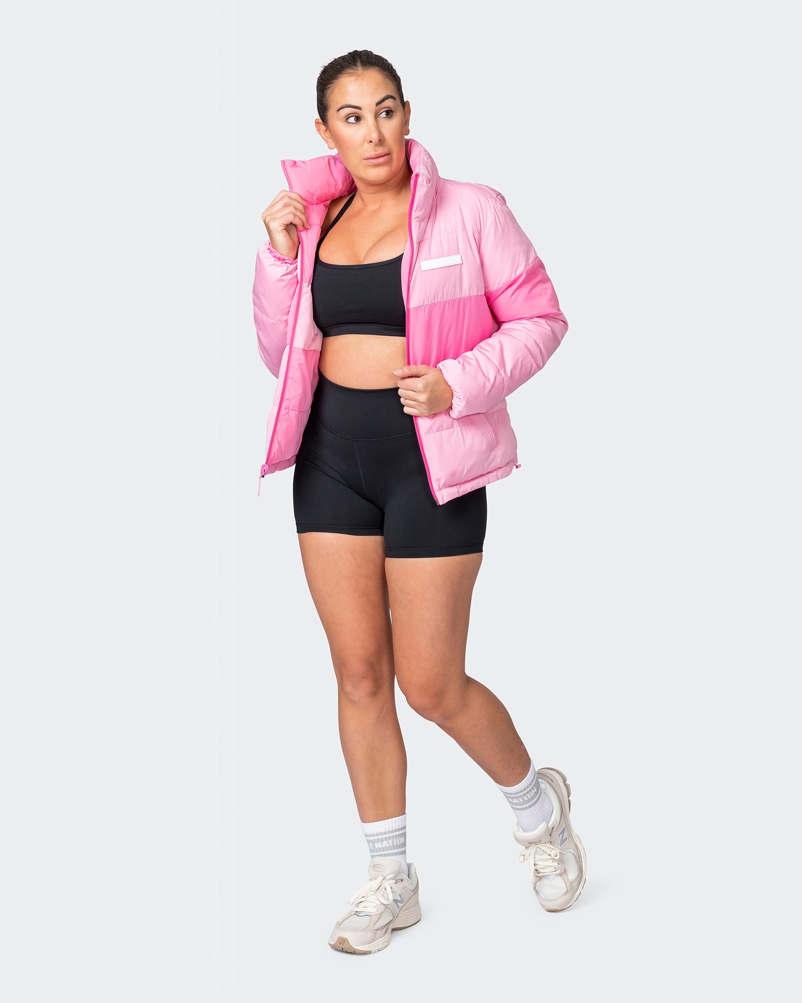 Reversible Puffer Jacket - Strawberry Cream / Blossom