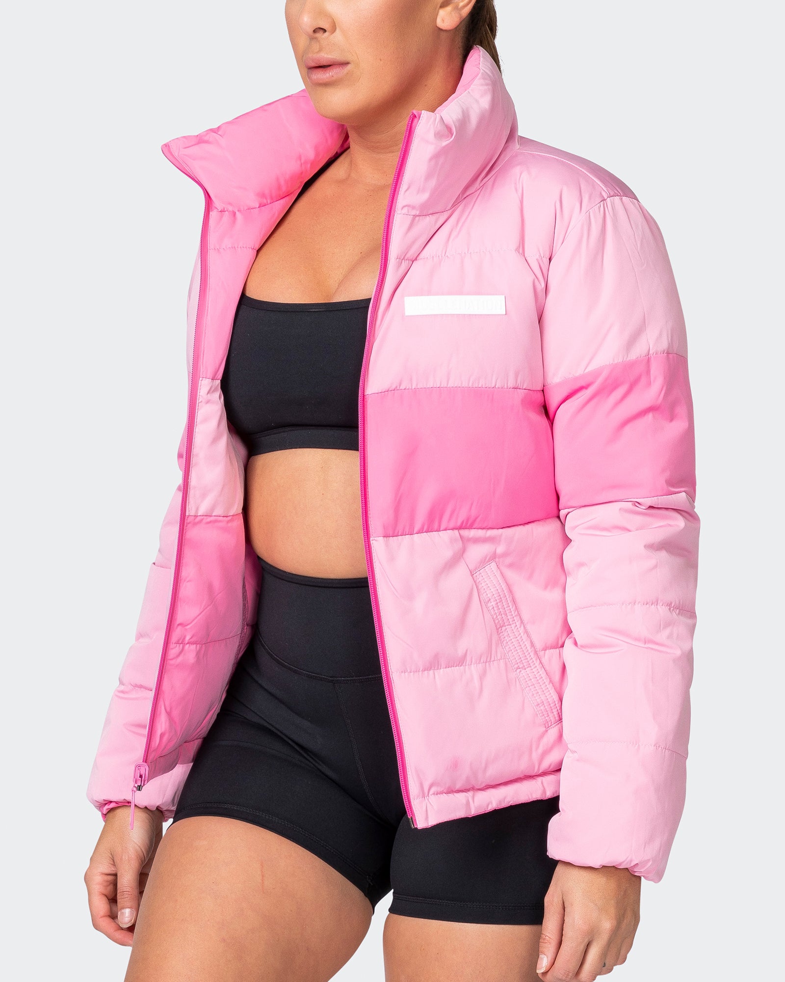 Reversible Puffer Jacket - Strawberry Cream / Blossom