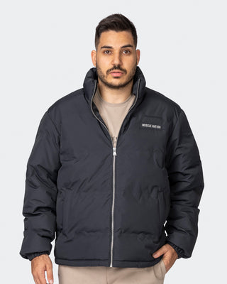 Mens Puffer Jacket - Black-Jackets-S-032312BLK-S-MNAPPRL21864-2-Muscle Nation
