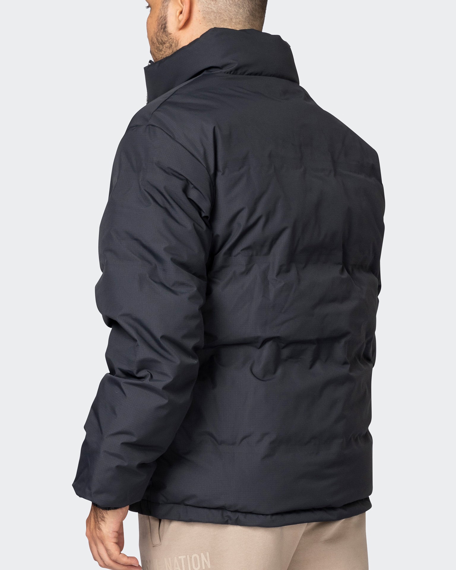 Mens Puffer Jacket - Black-Jackets-S-032312BLK-S-MNAPPRL21864-6-Muscle Nation