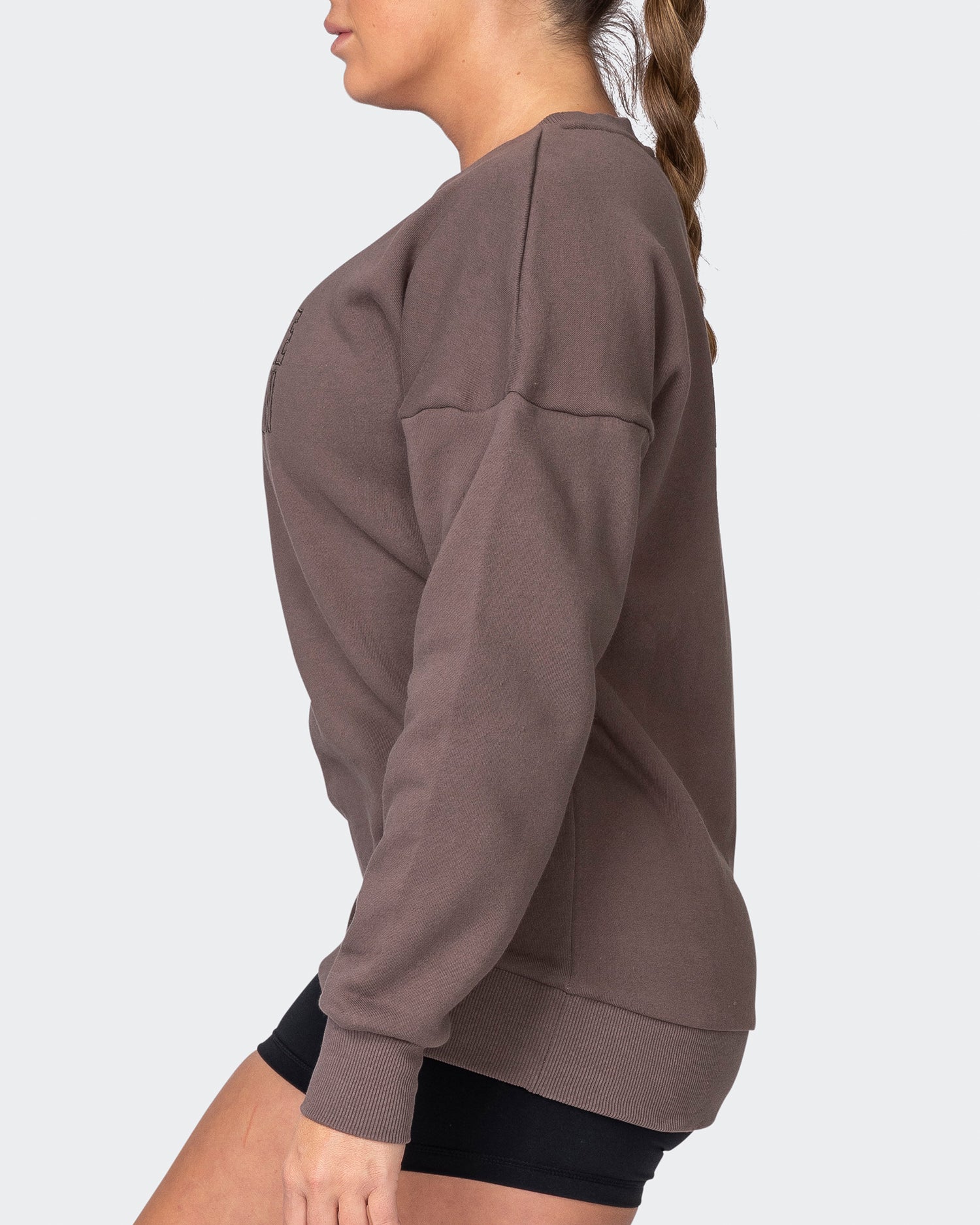Womens Classic Vintage Pullover - Dark Taupe