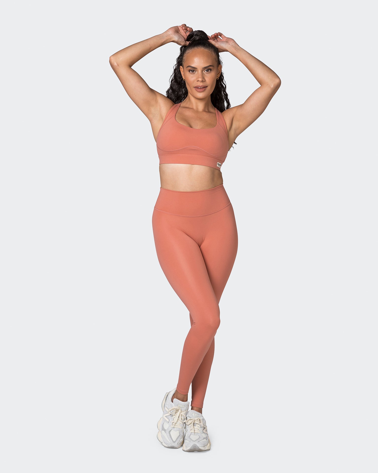 Game Changer Scrunch Full Length Leggings - Powdered Pink-Leggings-XXS-042313PWDPNK-XXS-MNAPPRL23658-7-Muscle Nation
