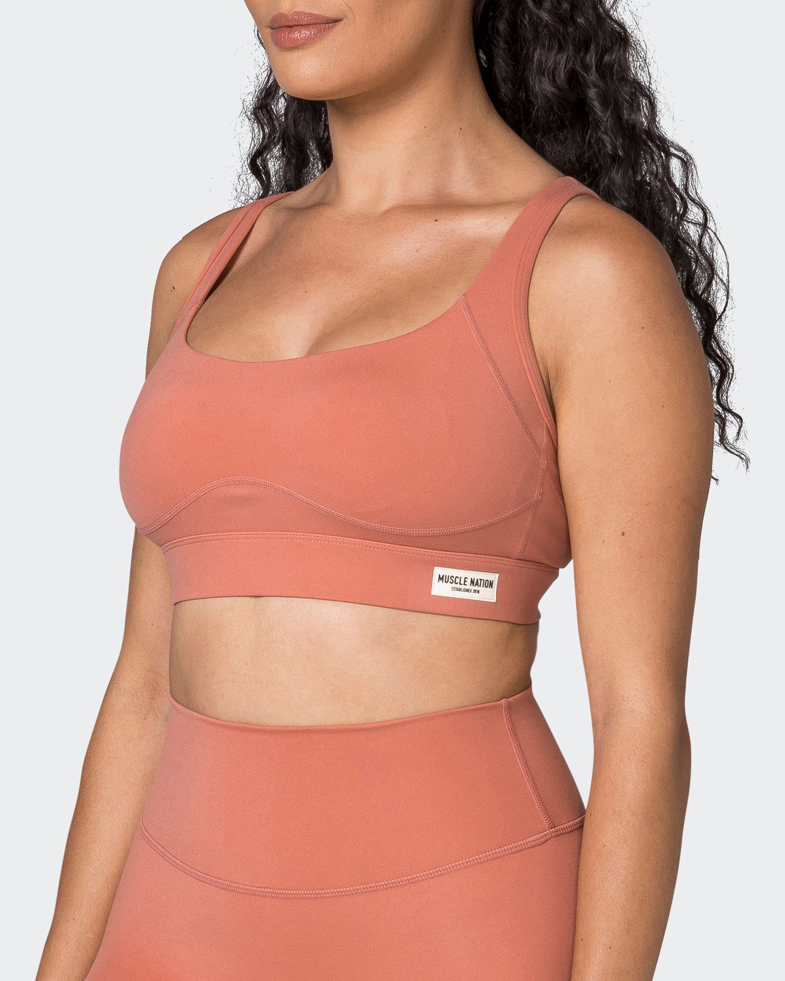 Enhance Bra - Powdered Pink-Sports Bras-XS-042310PWDPNK-XS-MNAPPRL23555-3-Muscle Nation