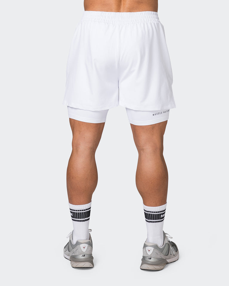 Vigour Training Shorts - White