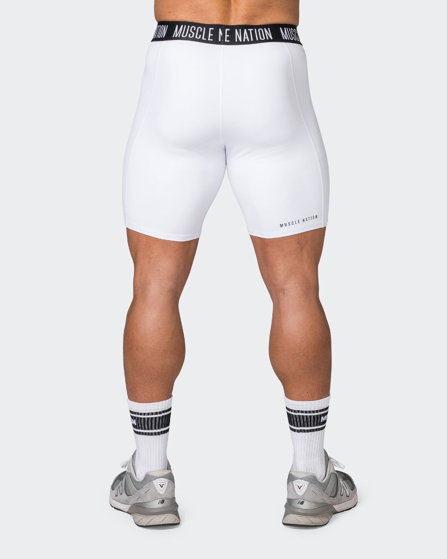 Core 8" Training Shorts - White-Shorts-S-042338WHT-S-MNAPPRL24049-6-Muscle Nation