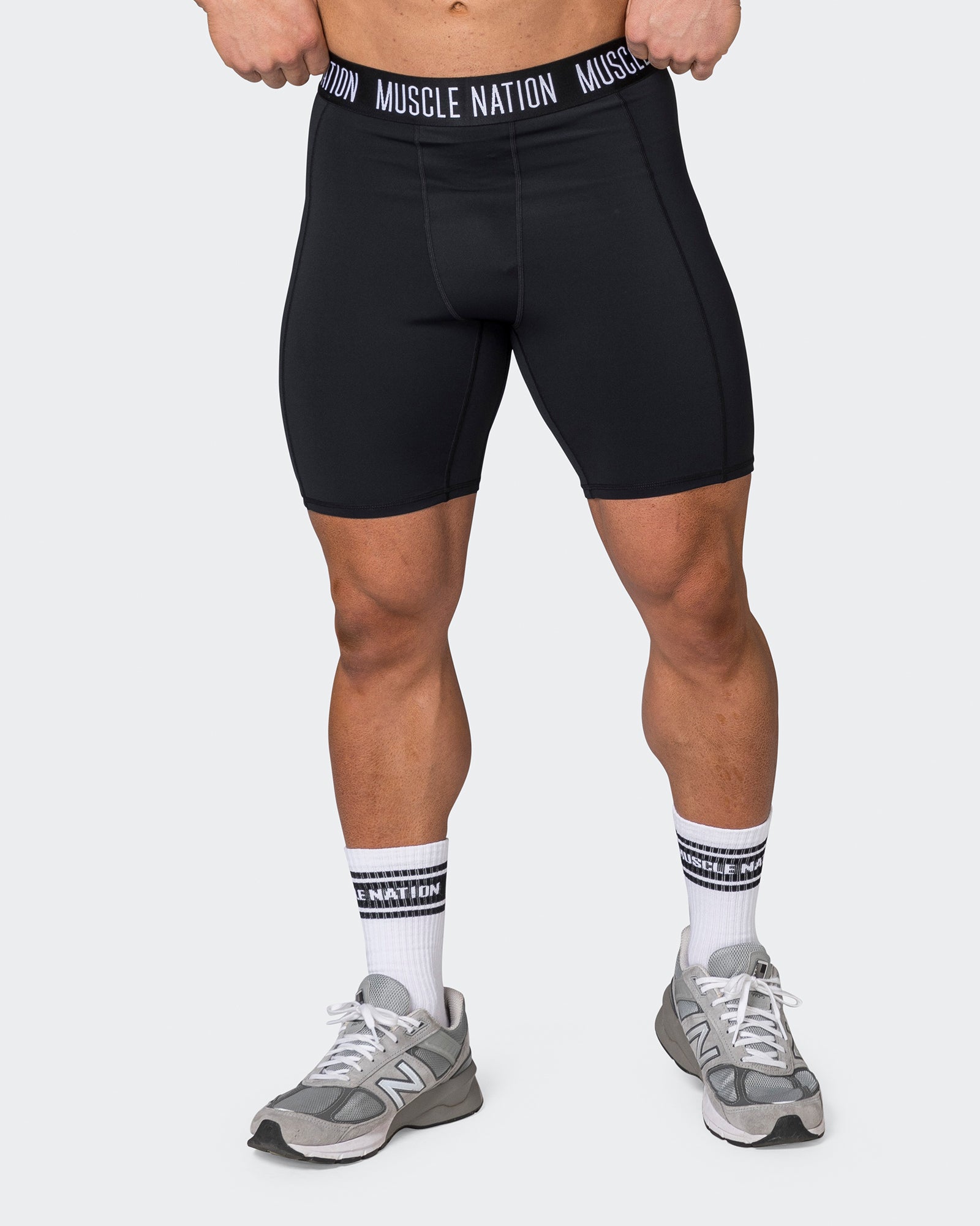 8 top compression shorts