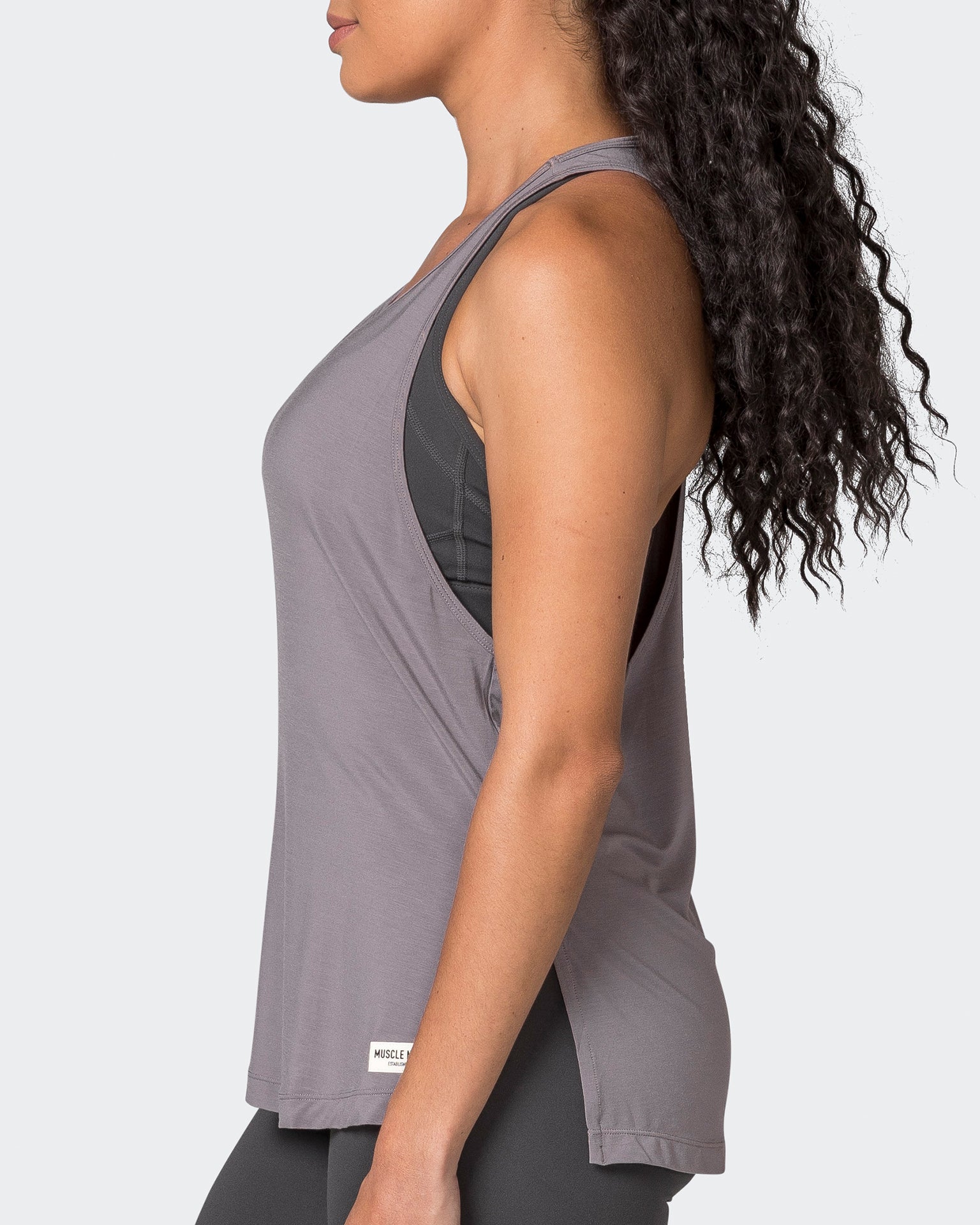 Faster Gym Tank - Pearl Grey-Singlets & Tanks-XXS-042331PRLGRY-XXS-MNAPPRL23842-4-Muscle Nation