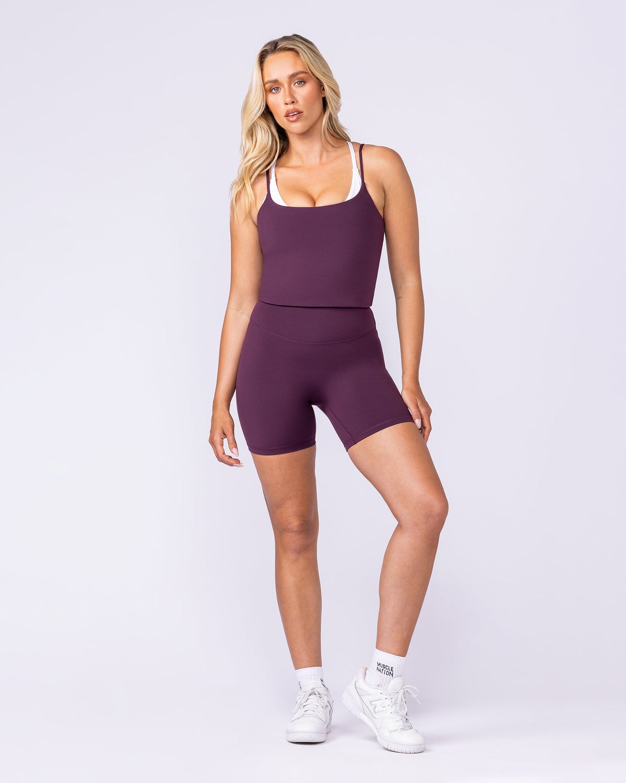 Cami Active Tank - Cranberry-Singlets & Tanks-XXS-112532CBRY-XXS-MNAPPRL45653-5-Muscle Nation