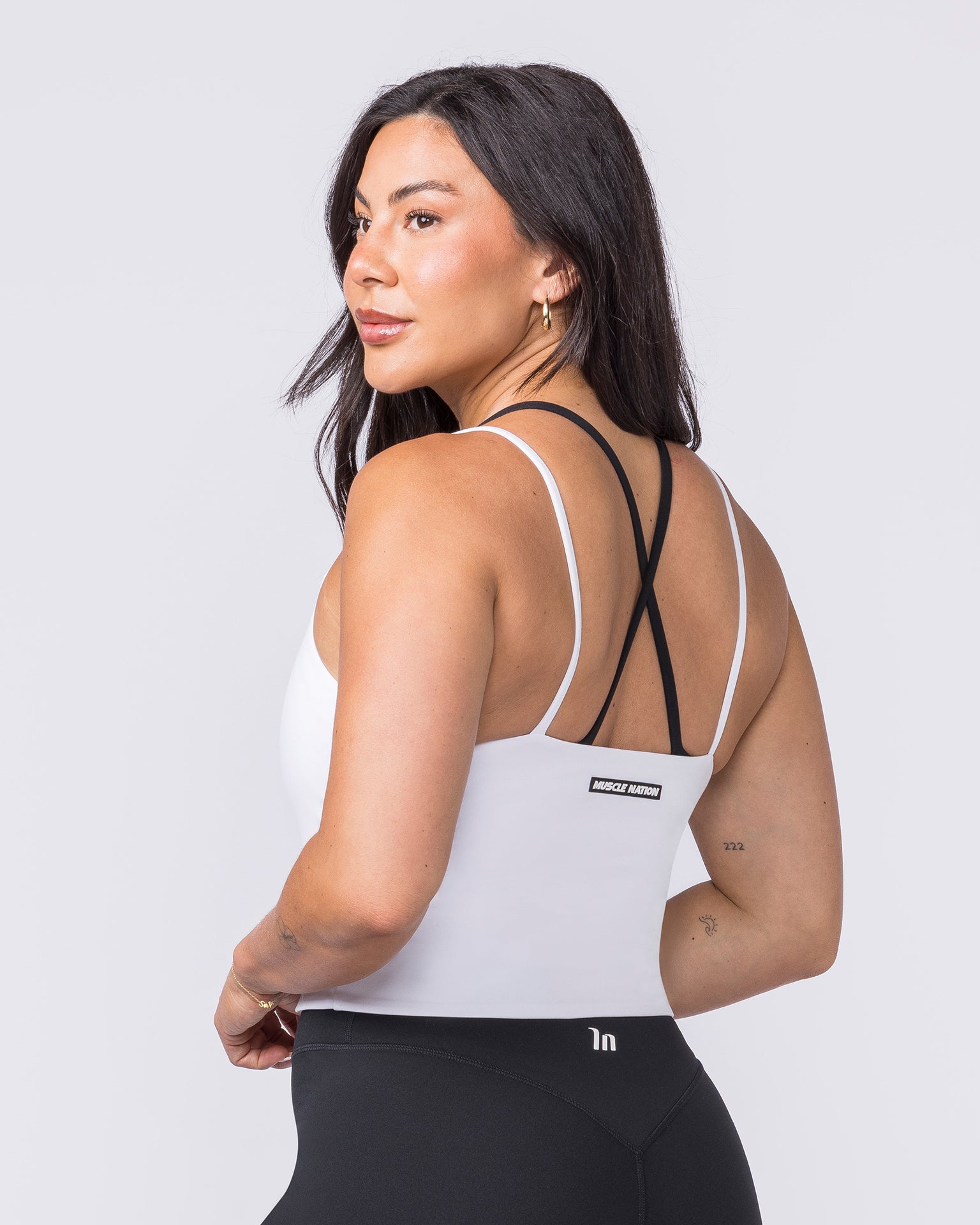 Cami Active Tank - White-Singlets & Tanks-XXS-032544WHT-XXS-MNAPPRL41572-3-Muscle Nation