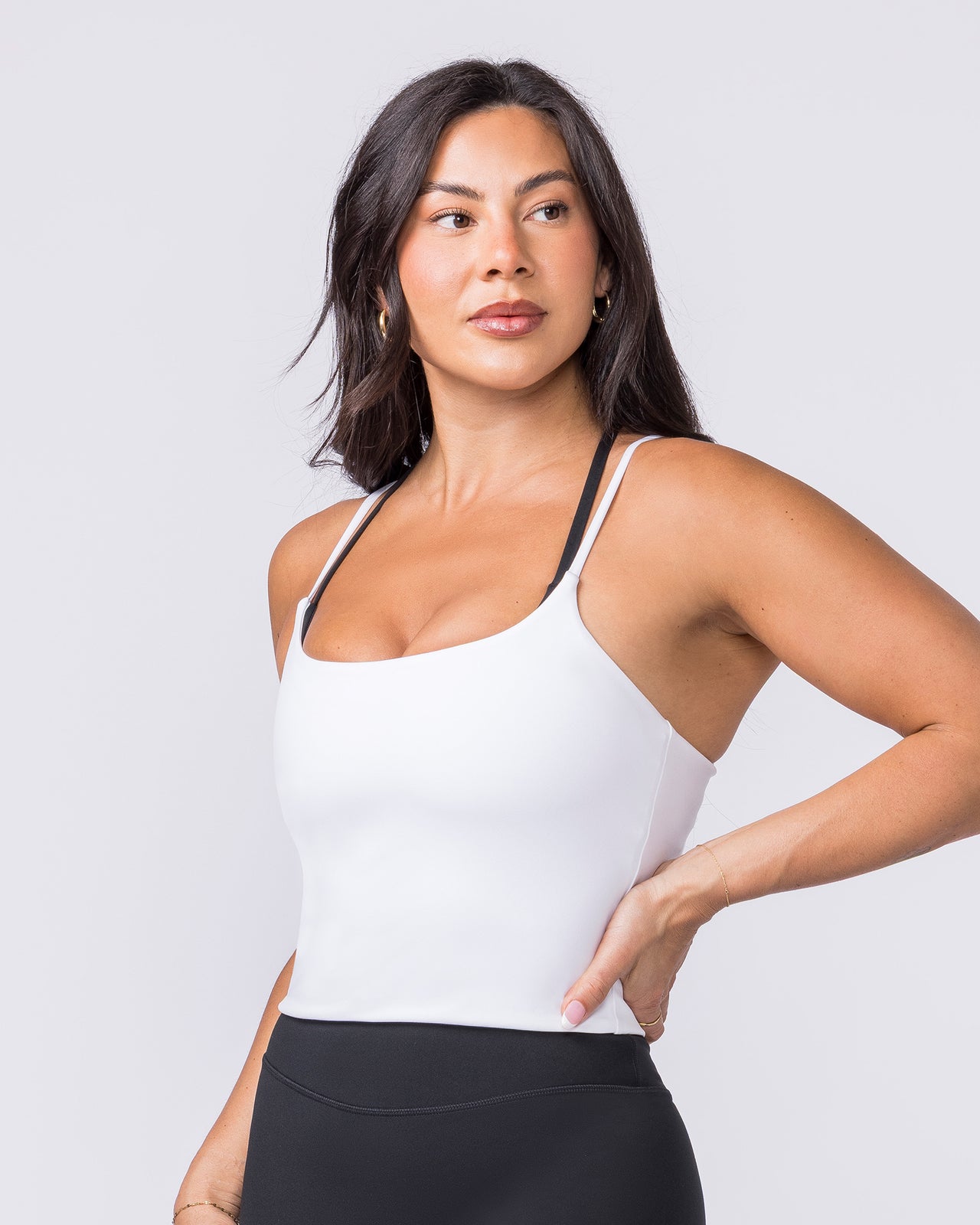 Cami Active Tank - White-Singlets & Tanks-XXS-032544WHT-XXS-MNAPPRL41572-4-Muscle Nation