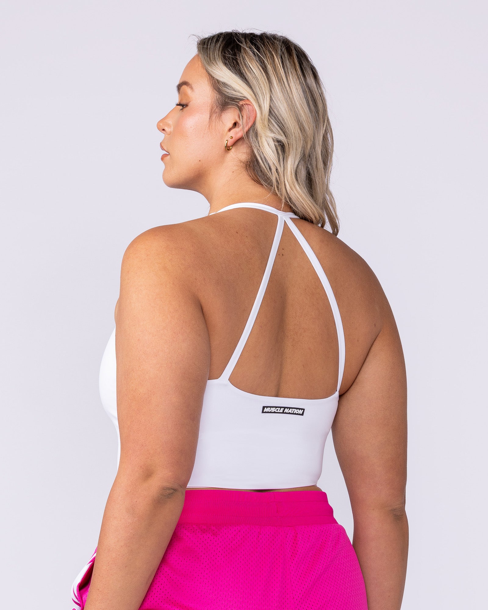 Captivate Bra Tank - White-Singlets & Tanks-XXS-1125109WHT-XXS-MNAPPRL45734-2-Muscle Nation