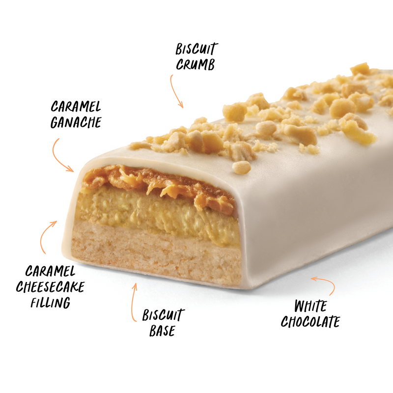 MN x CHOCLT CHEESECAKE Protein Bar - Caramel - Box of 12-Protein Bars-MNSUPPS0309-19359054001029-2-Muscle Nation