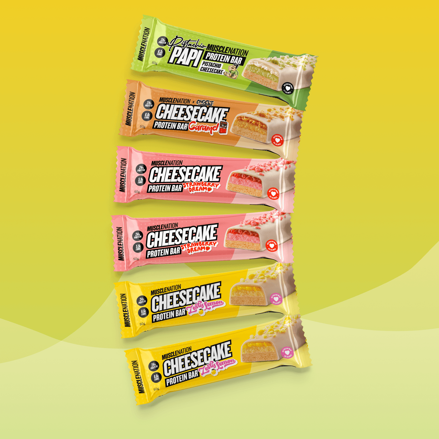 CHEESECAKE Protein Bar CHEESECAKE Variety Pack - Muscle Nation protein bar