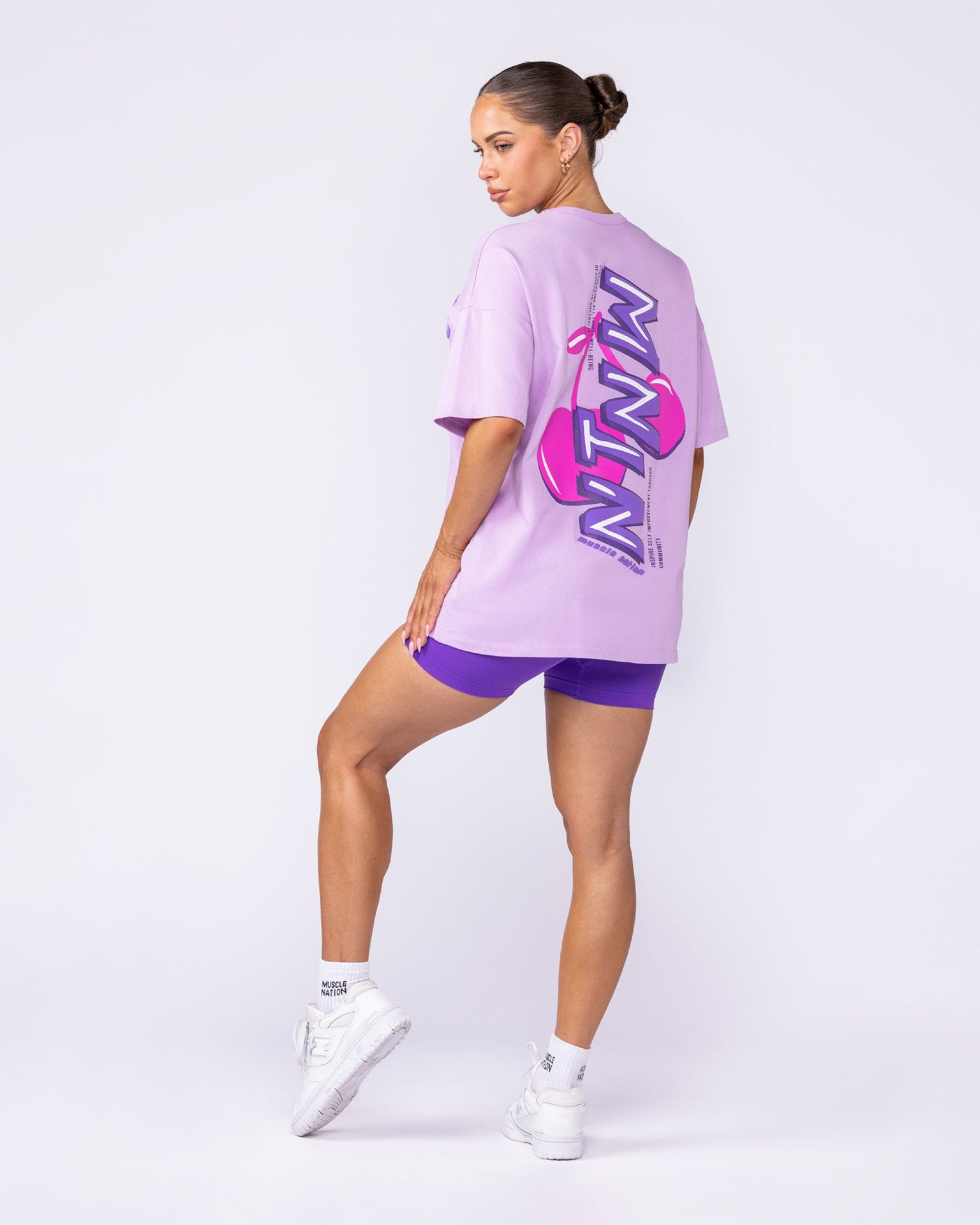 Cherry Oversized Tee - Pixie-T-Shirts-XXS-122502PIX-XXS-MNAPPRL48139-6-Muscle Nation