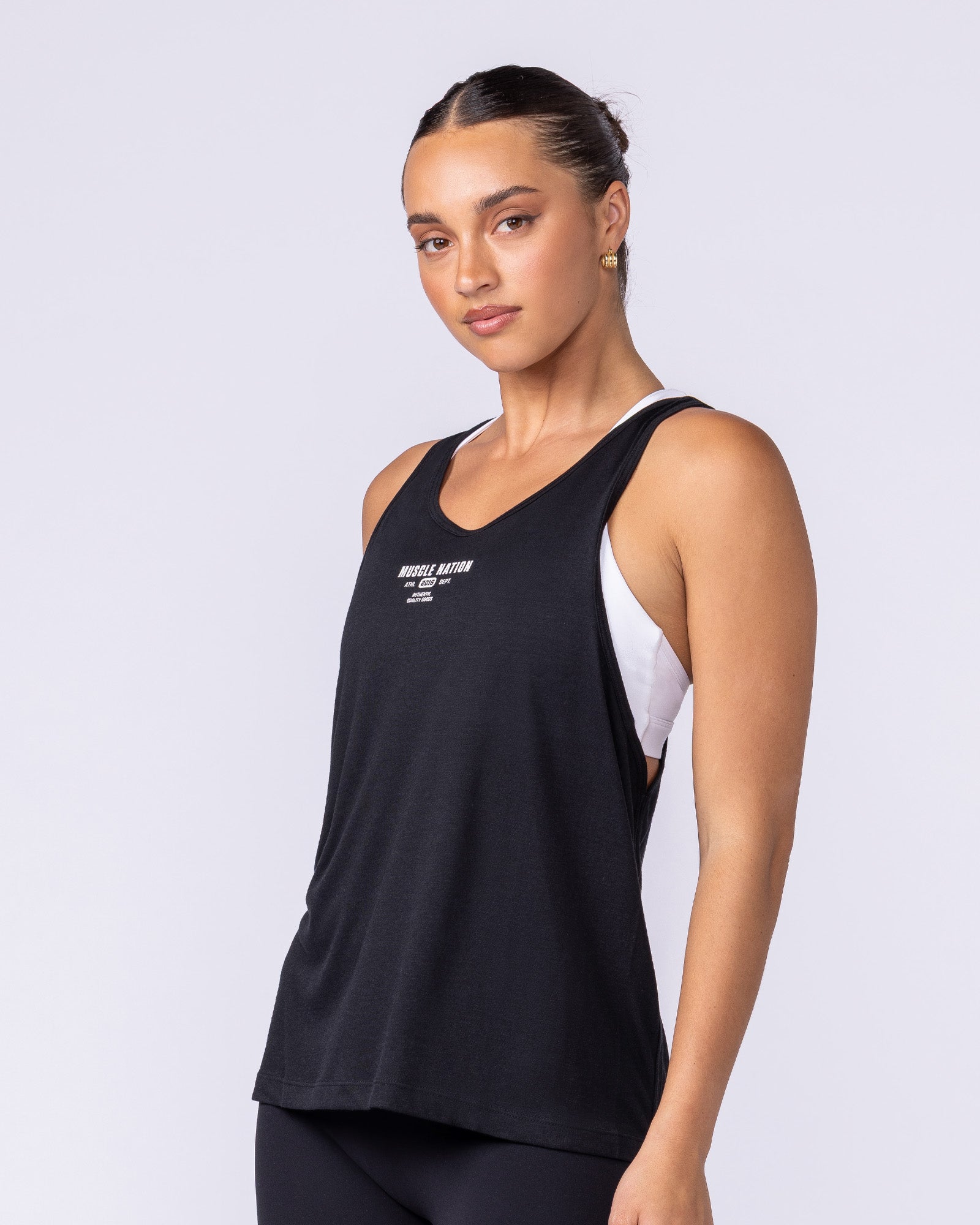 Classic Training Tank - Black-Singlets & Tanks-XXS-1124219BLK-XXS-MNAPPRL34549-3-Muscle Nation