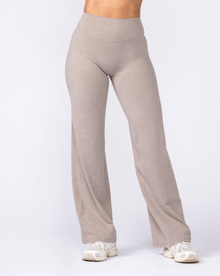 Cloud Straight Leg Leggings - Brown Marl