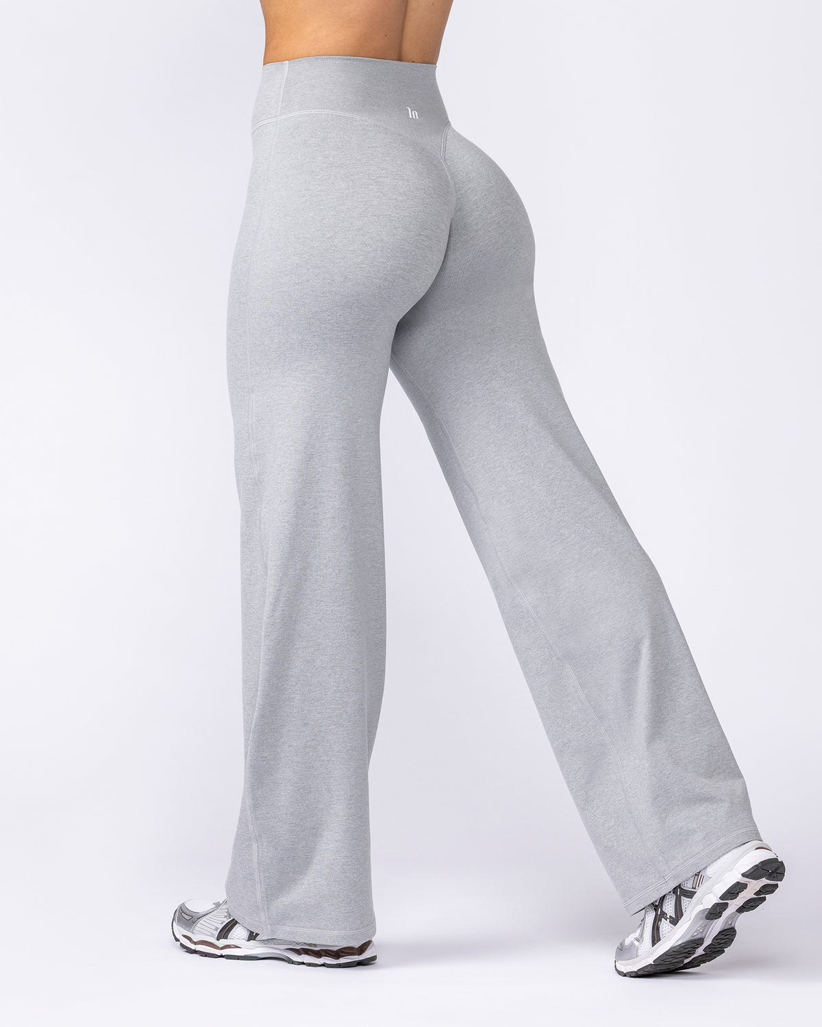 Cloud Straight Leg Leggings Short - Light Grey Marl