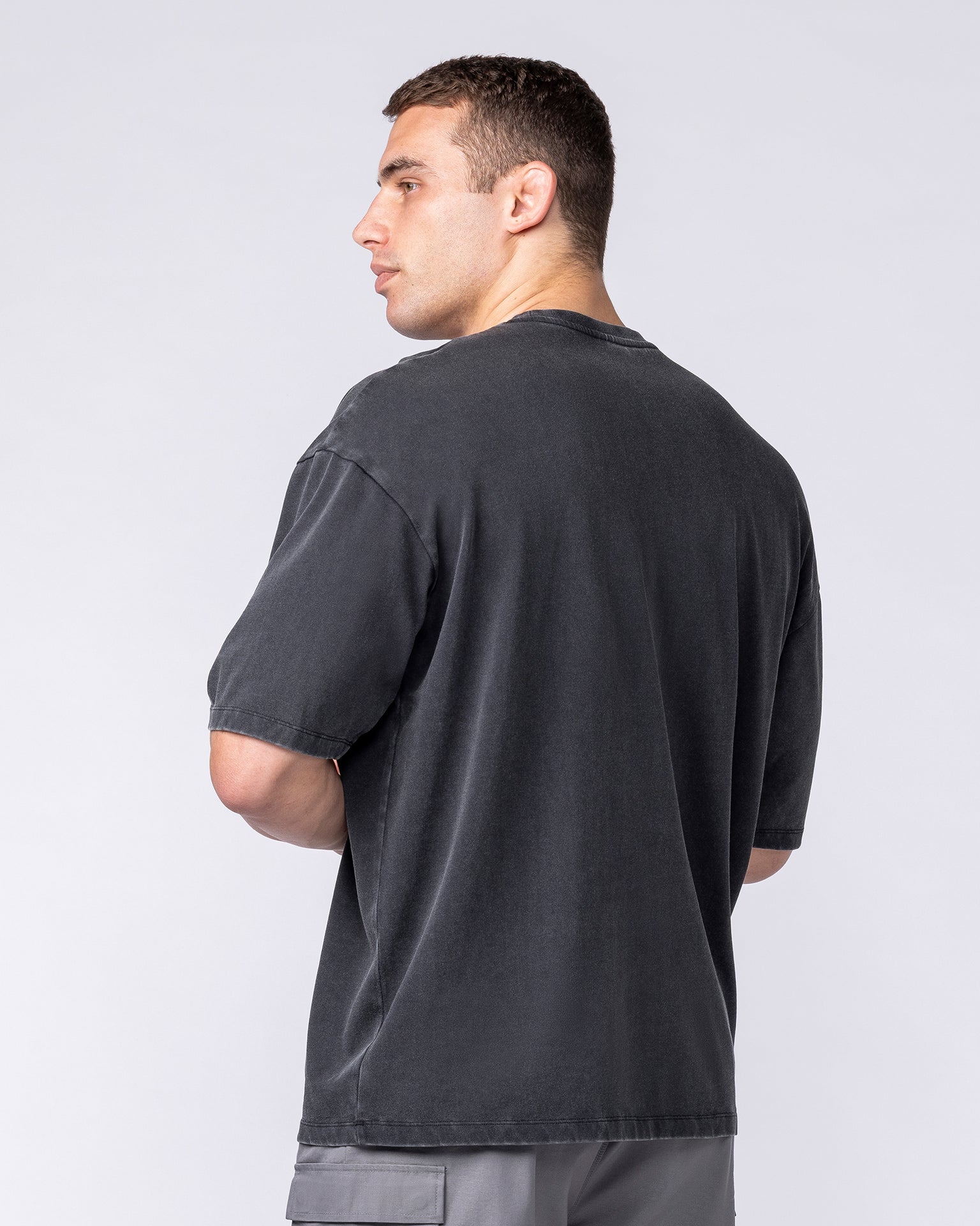 Cobras Oversized Tee - Washed Black
