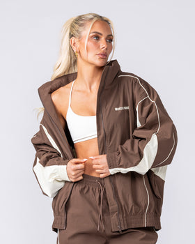 Command Windbreaker Zip Through - Brown