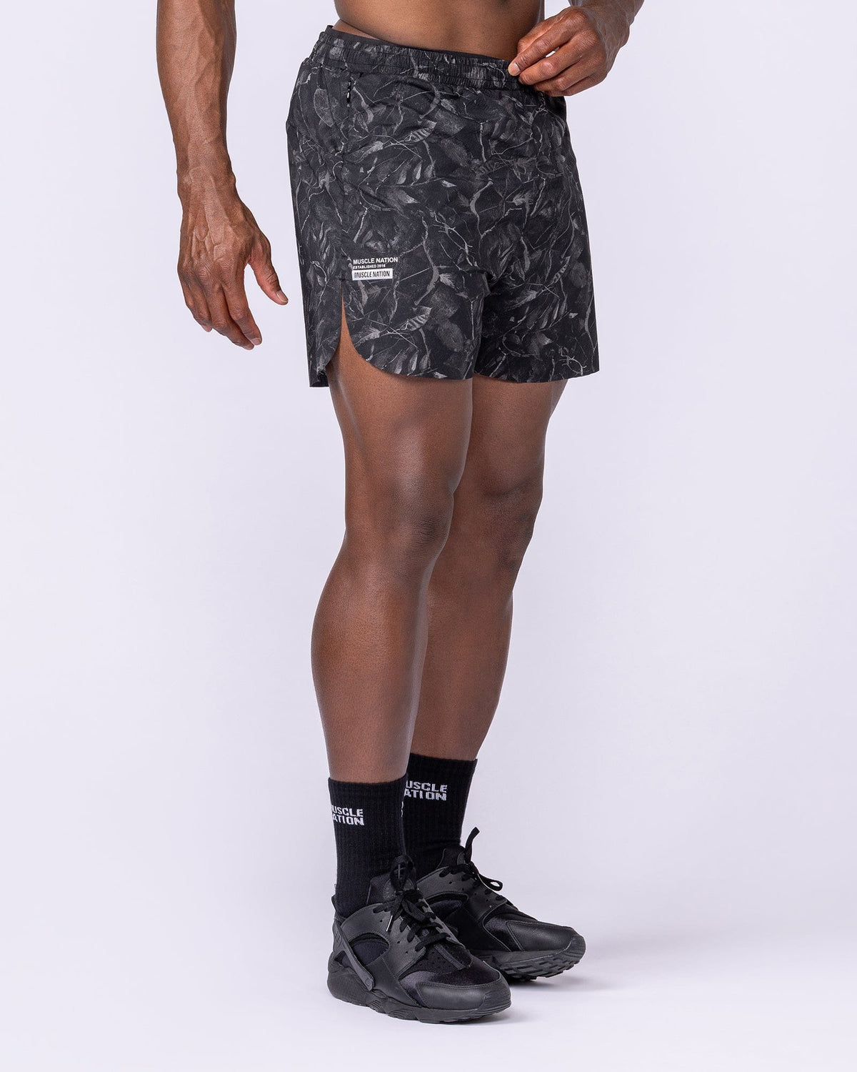 Compete 3" Run Shorts Tree Camo Monochrome