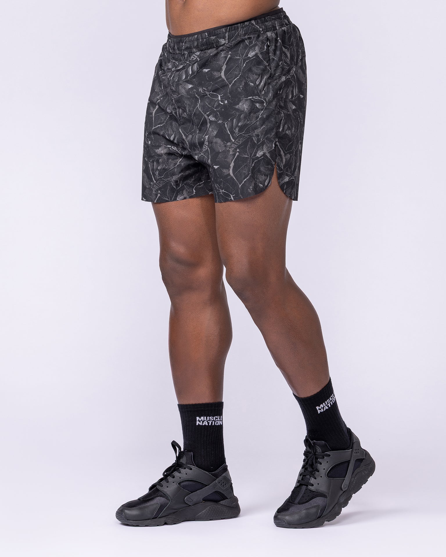 Compete 3" Run Shorts - Tree Camo Monochrome-Shorts-S-1125158TCMOM-S-MNAPPRL47325-4-Muscle Nation