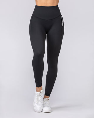 Core Pocket Ankle Length Leggings - Black-Leggings-XXS-112442BLK-XXS-MNAPPRL33424-2-Muscle Nation