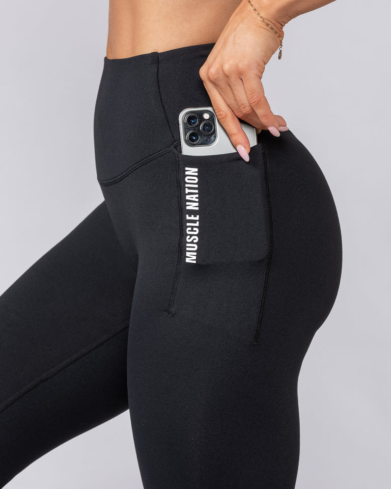 Gymshark Black Leggings With Pockets Gymshark Leggings With