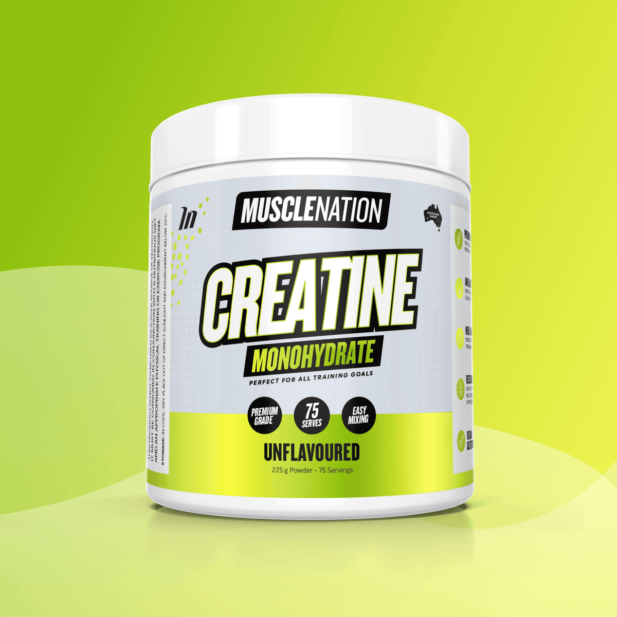 CREATINE MONOHYDRATE - Unflavoured - 75 serves