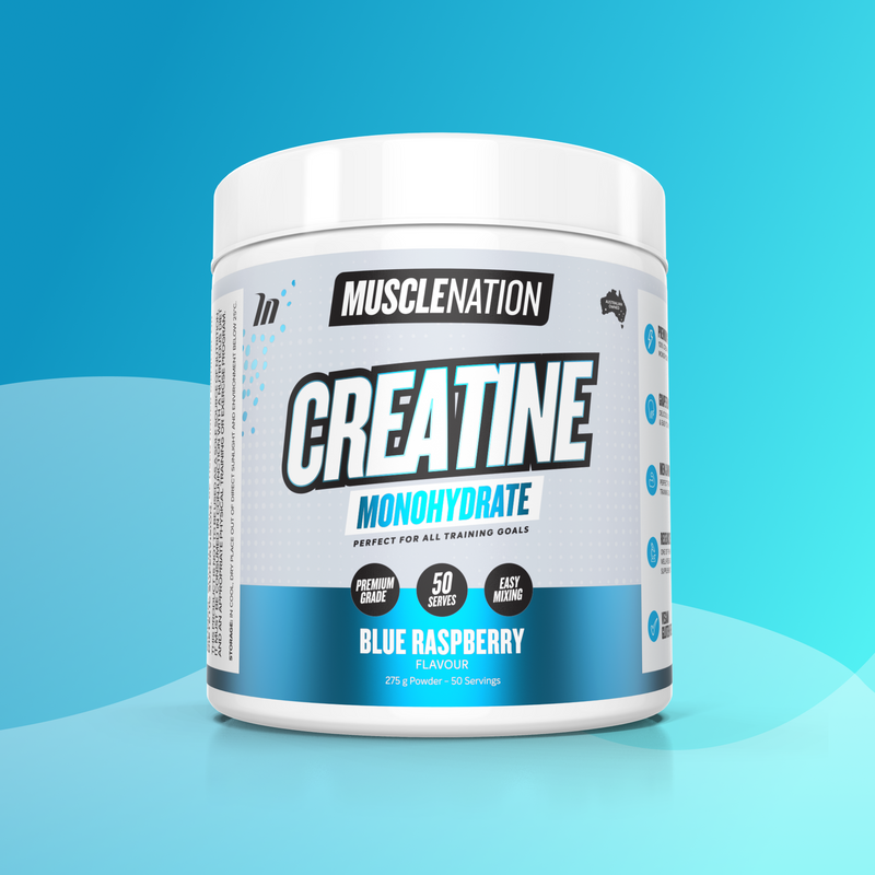 CREATINE MONOHYDRATE - Blue Raspberry - 50 serves – Muscle Nation