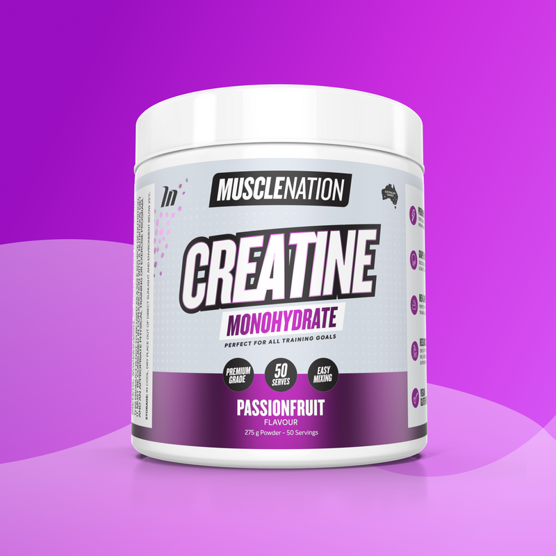CREATINE MONOHYDRATE - Passionfruit - 50 serves-Creatine-MNSUPPS0422-9359054003040-1-Muscle Nation