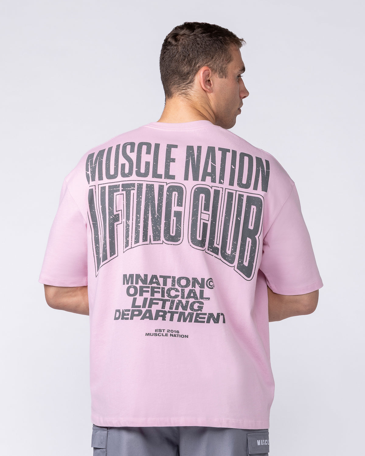 Creed Oversized Tee - Powder Pink