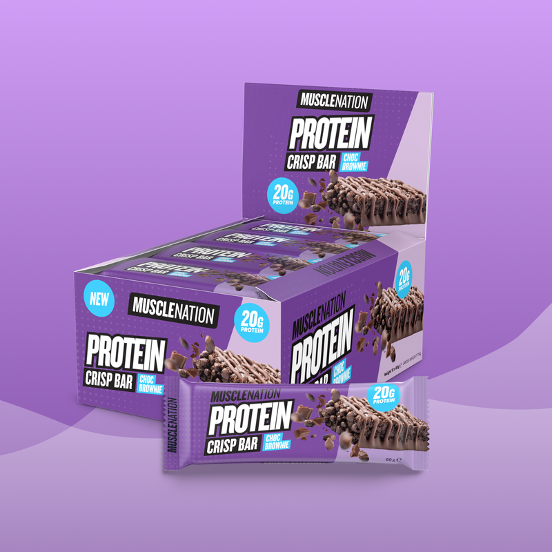 CRISP Protein Bar - Choc Brownie - Box of 12-Protein Bars-MNSUPPS0426-19359054002507-1-Muscle Nation
