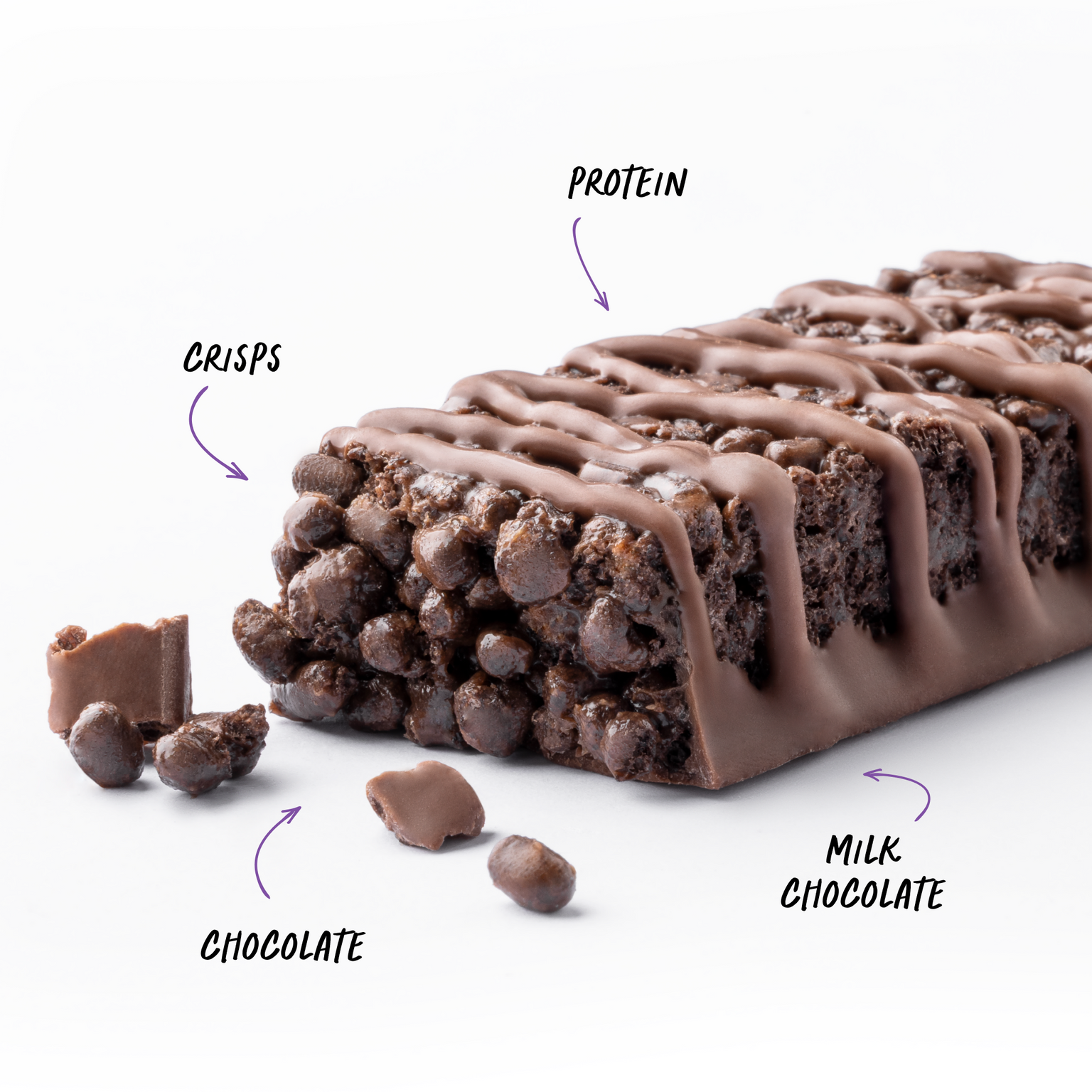 CRISP Protein Bar - Choc Brownie - Box of 12-Protein Bars-MNSUPPS0426-19359054002507-3-Muscle Nation