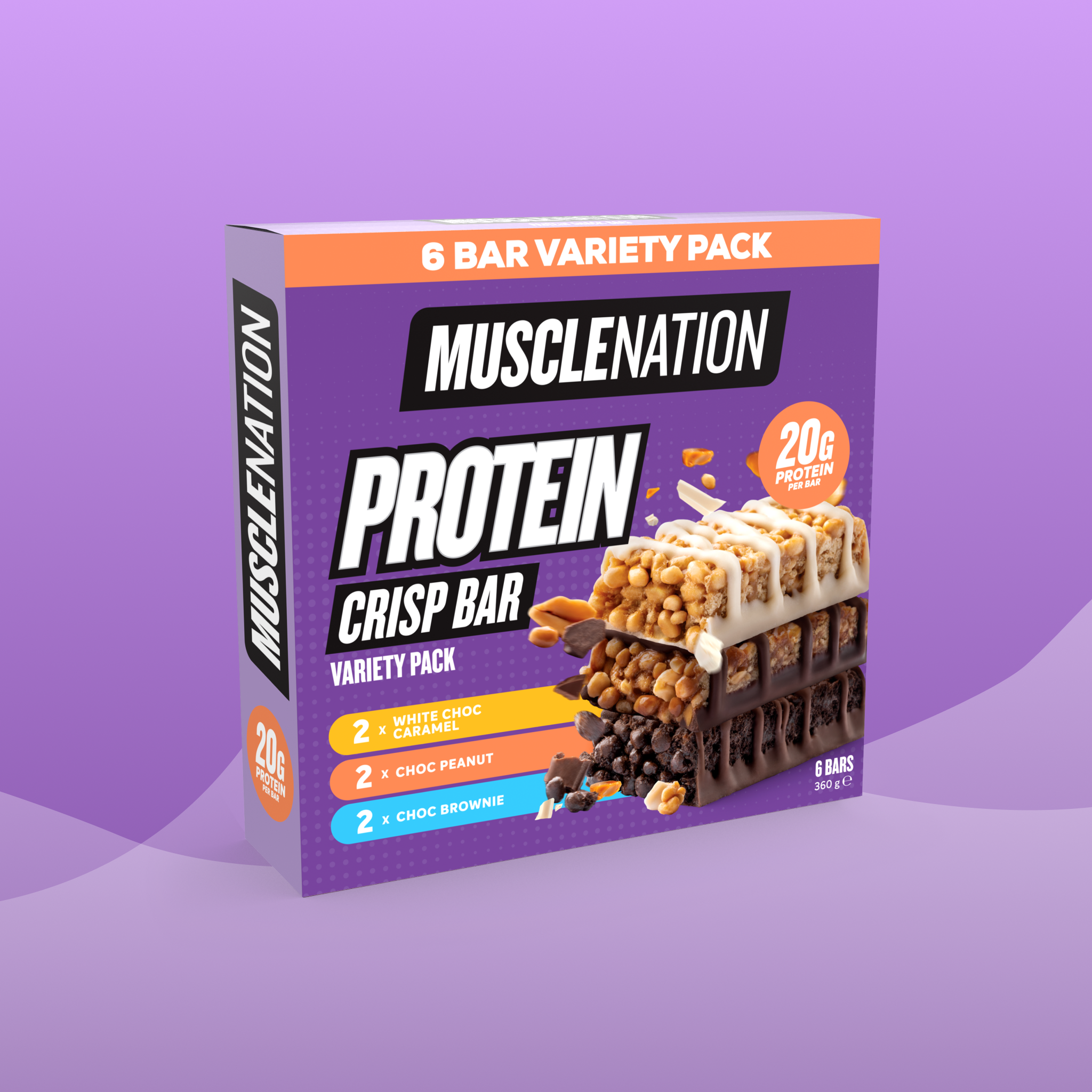 CRISP Protein Bar - CRISP Variety Pack - 6 Bars-Protein Bars-MNSUPPS0462-9359054003163-1-Muscle Nation