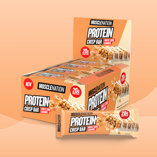 CRISP Protein Bar - White Choc Caramel - Box of 12