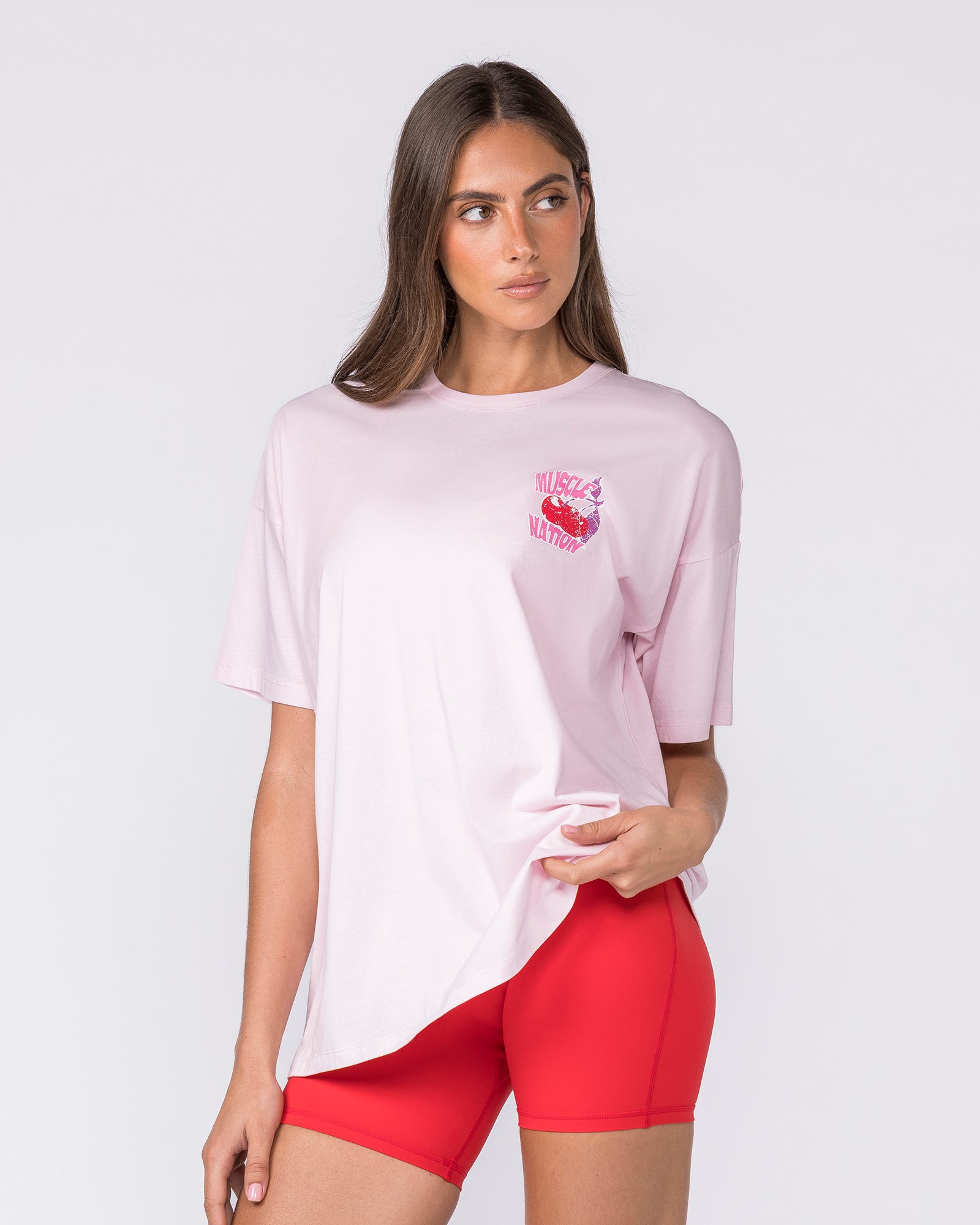 Crush Oversized Tee - Babydoll-T-Shirts-XXS-032613BBYDL-XXS-MNAPPRL49386-4-Muscle Nation