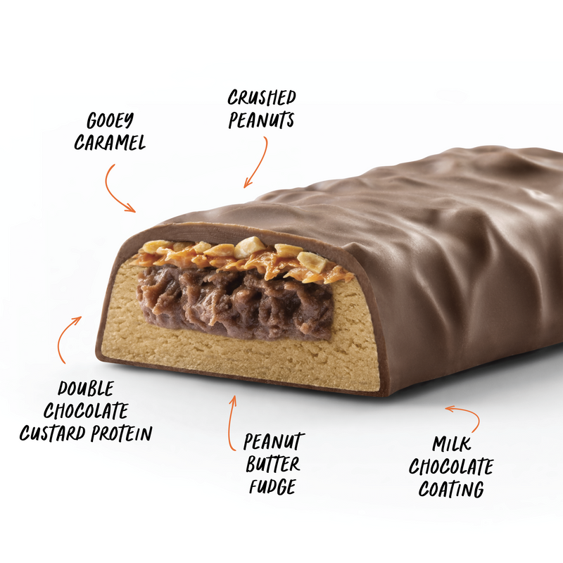 CUSTARD Protein Bar - Choc Peanut Butter - Box of 12-Protein Bars-MNSUPPS0216-19359054000312-2-Muscle Nation