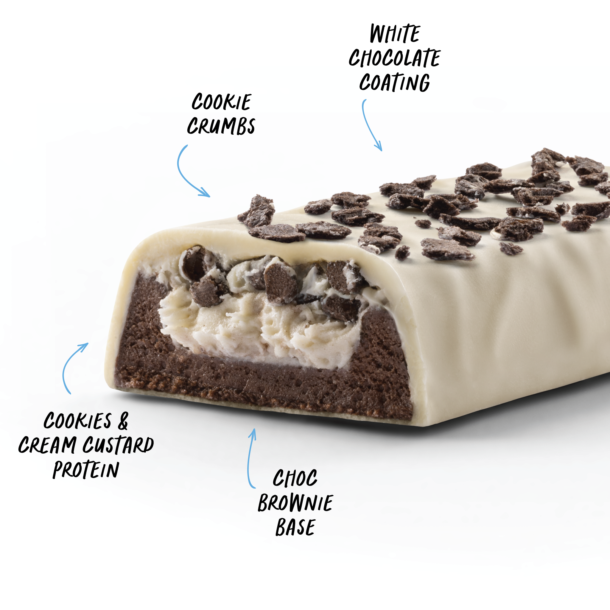 CUSTARD Protein Bar - Cookies & Cream - Box of 12-Protein Bars-MNSUPPS0192-19359054000329-2-Muscle Nation