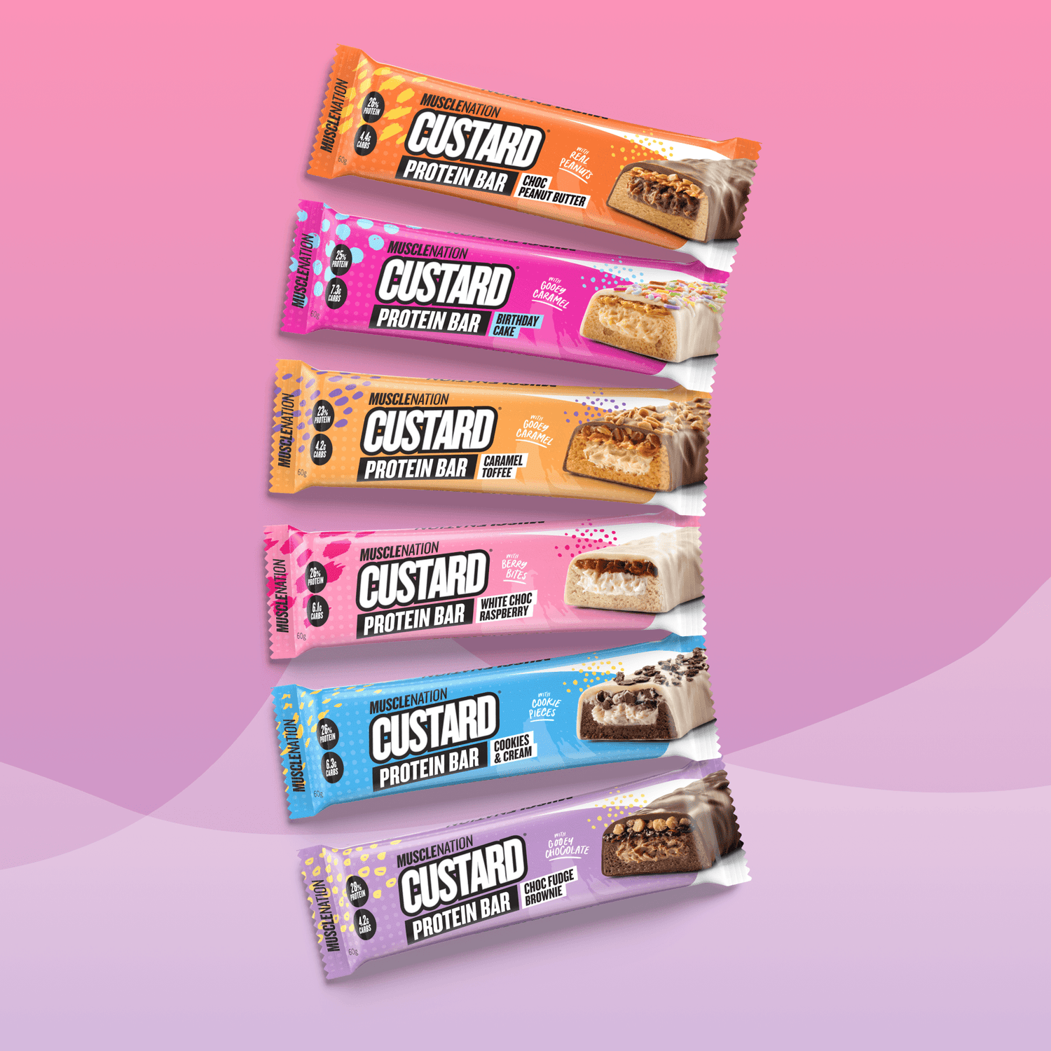 CUSTARD Protein Bar CUSTARD Variety Pack - Muscle Nation protein bar