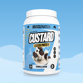 CUSTARD Casein Protein - Cookies & Cream - 25 serves-Custard Casein Powder-MNSUPPS0061-9359054001374-1-Muscle Nation